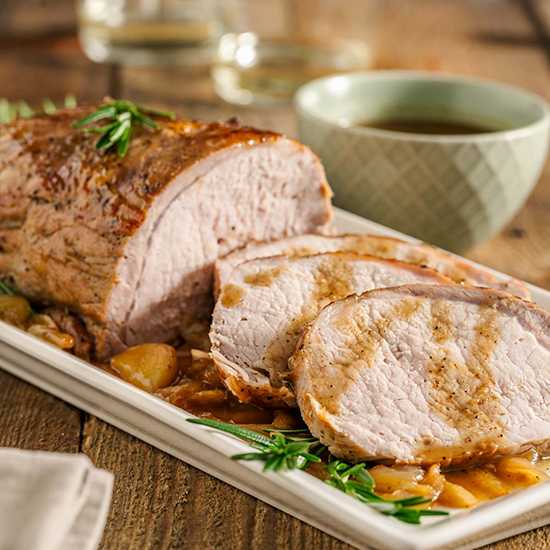 Honey Bourbon Pork Loin Roast - Recipe photo by sipandsanity