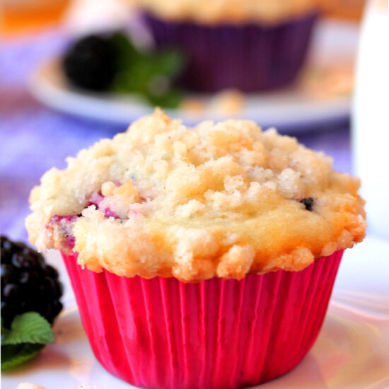 Blackberry Crumble Muffins - Recipe photo by CouponClippingCook