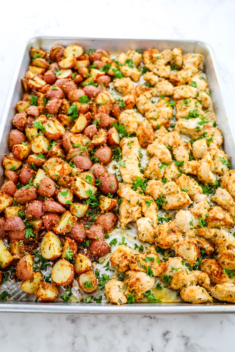 Garlic Parmesan Chicken & Potatoes - Recipe photo by DelightfulEMade