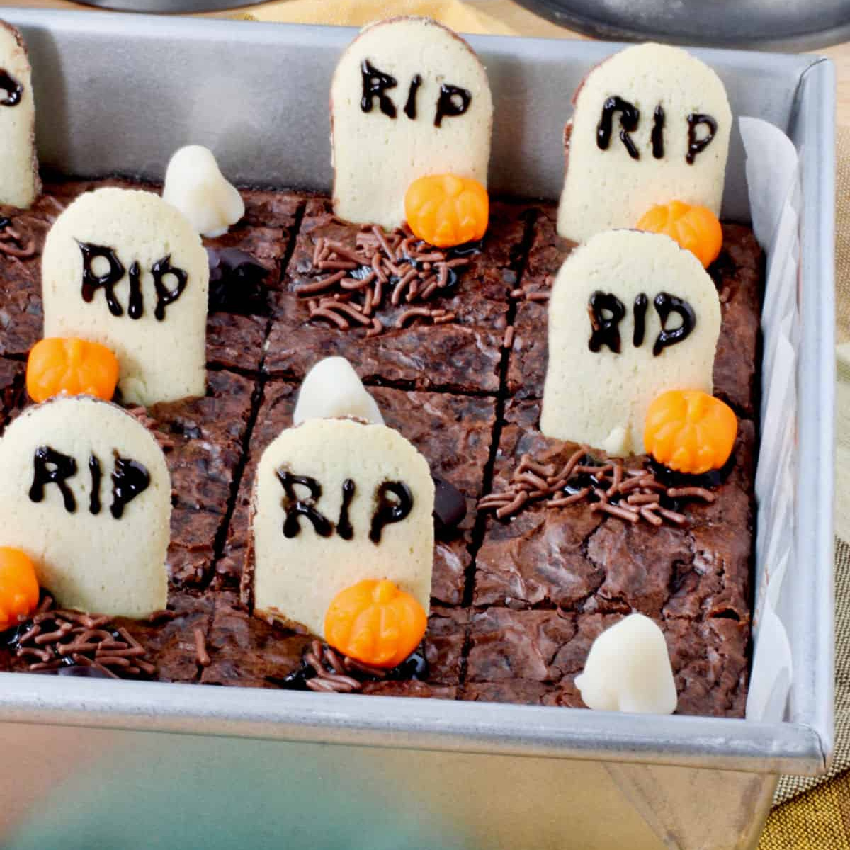 Graveyard Brownies - Recipe photo by karenskitchenstories