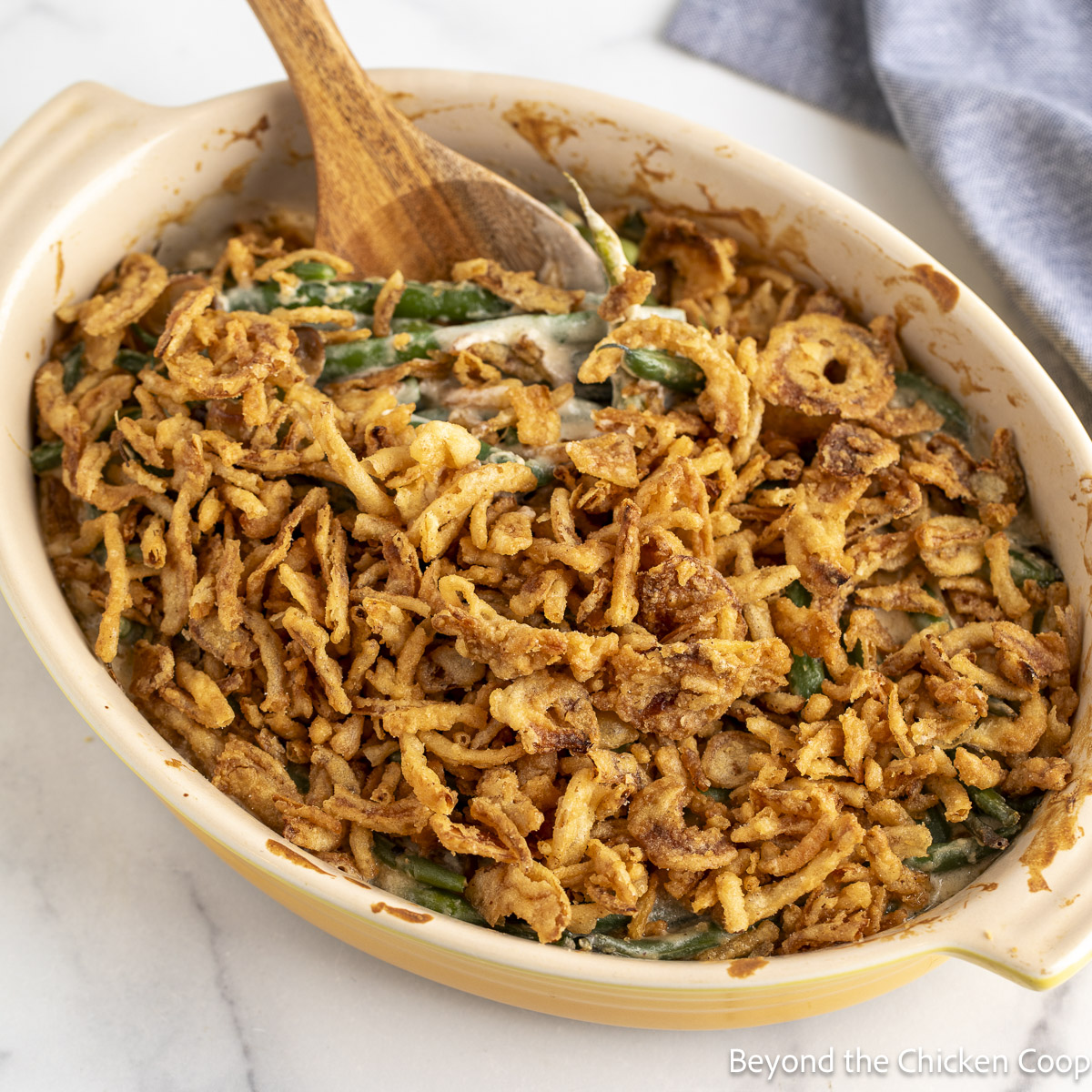 Green Bean Casserole - Recipe photo by BeyondtheCoop
