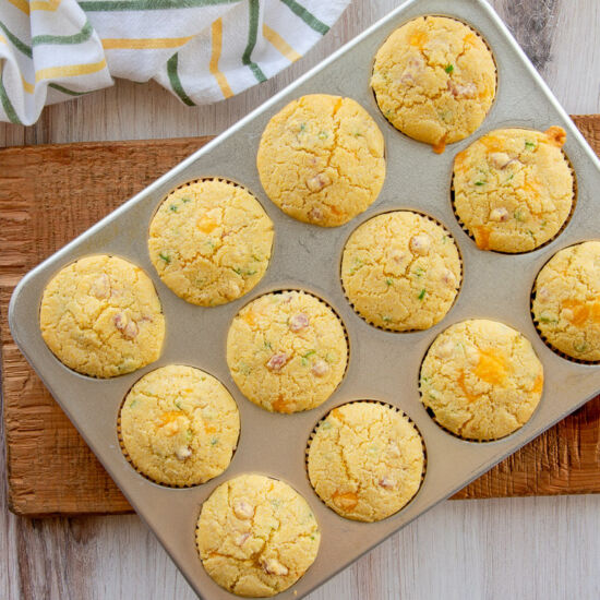 Ham, Cheddar, Jalapeño Corn Muffin - Recipe photo by senseandedibility