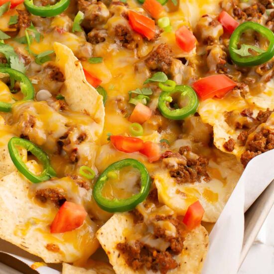 Beef Nachos - Recipe photo by Tessies Table