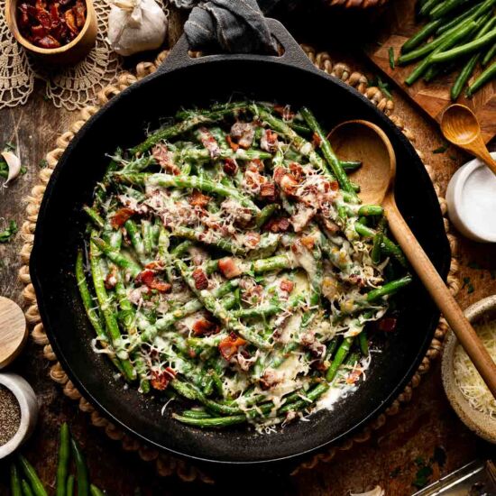 Cheesy Green Beans - Recipe photo by Tessies Table
