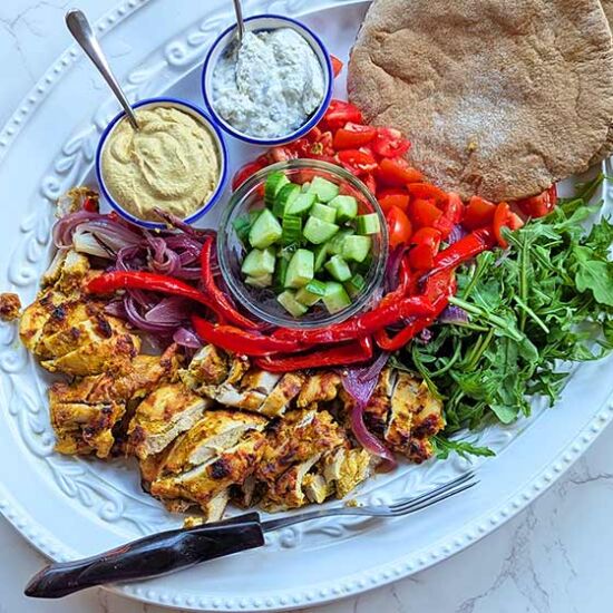 Sheet Pan Chicken Shawarma - Recipe photo by californiahomecooking