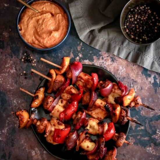 Halloumi and Veggie Skewers - Recipe photo by vanillafrost4