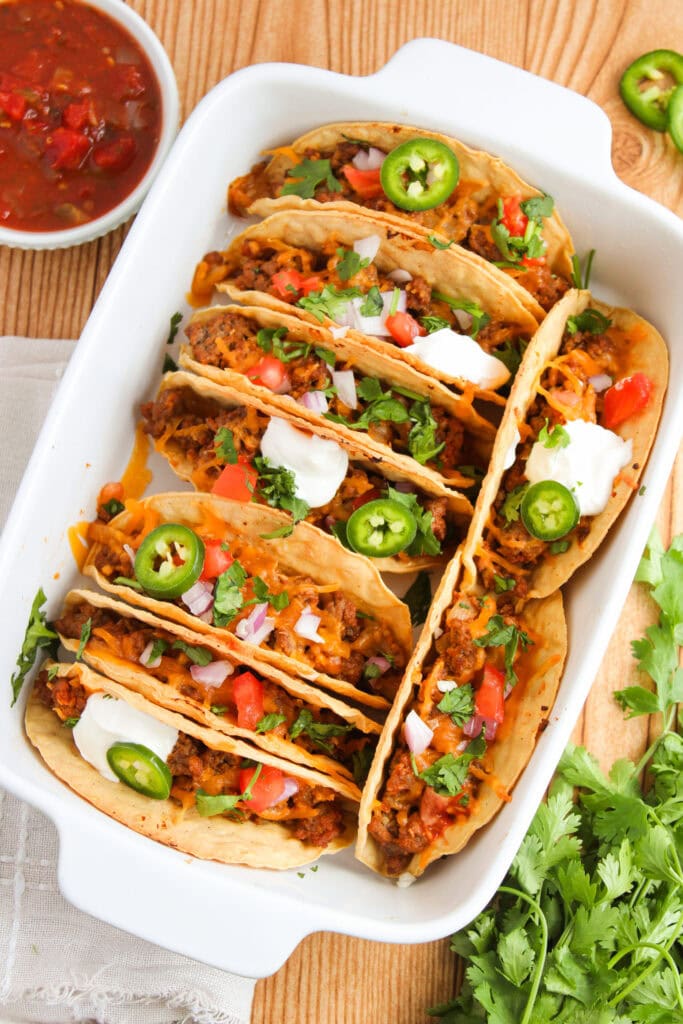 Oven Baked Beef Tacos - Recipe photo by The Cookin Chicks