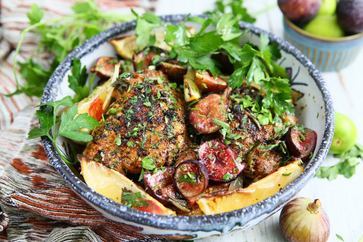 Roast Chicken with Figs - Recipe photo by Taste of Home