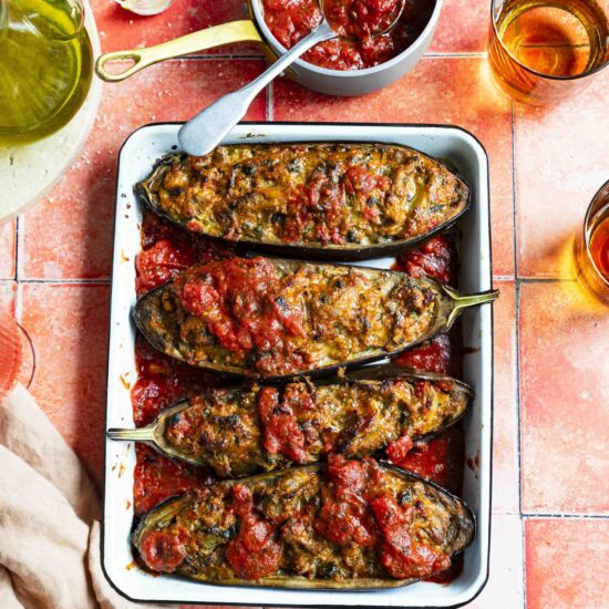 Nonna’s Stuffed Aubergines - Recipe photo by coolfooddude