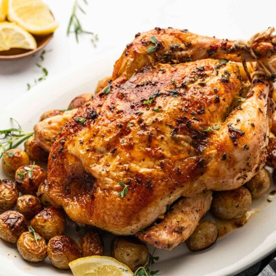 Oven Roasted Chicken and Potatoes - Recipe photo by Abi Thiya
