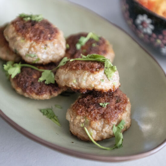 Pan-Fried Lotus Root Patties - Recipe photo by foodmakesmehappy