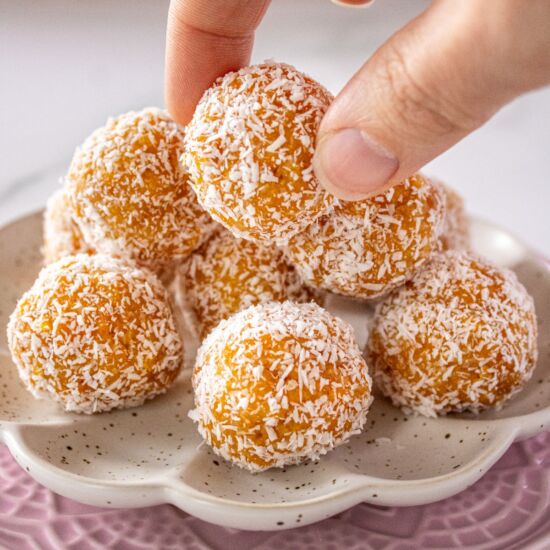 Peach Bliss Balls - Recipe photo by itsnotcomplicatedrecipes