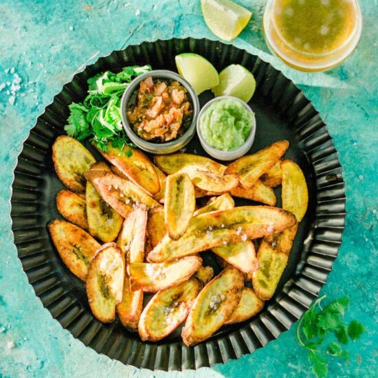 Baked Plantain Chips (Platanitos) - Recipe photo by A Latin Flair