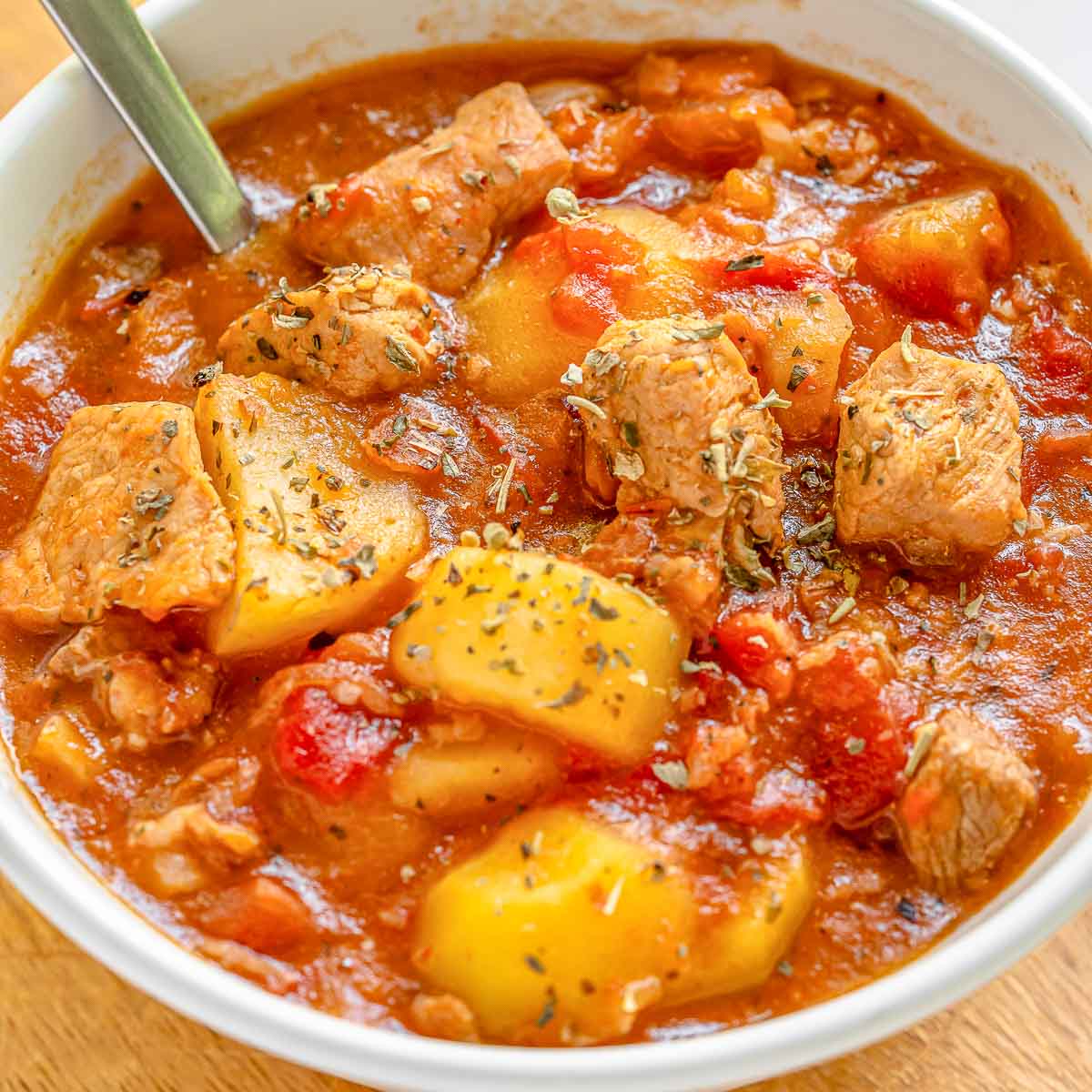 Easy Pork Stew - Recipe photo by ToSimplyInspire