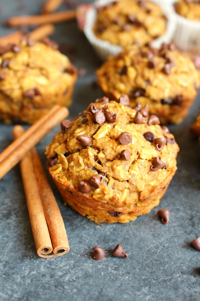 Pumpkin Chocolate Chip Muffins - Recipe photo by DelightfulEMade