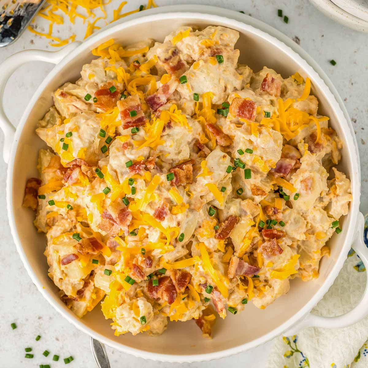 Bacon Ranch Potato Salad - Recipe photo by ToSimplyInspire