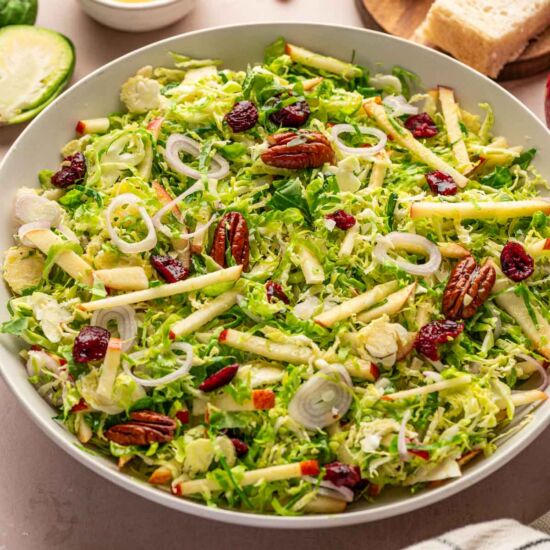 Shaved Brussels Sprouts Salad - Recipe photo by Abi Thiya
