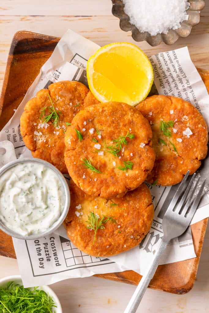 Old-Fashioned Salmon Patties - Recipe photo by The Cookin Chicks
