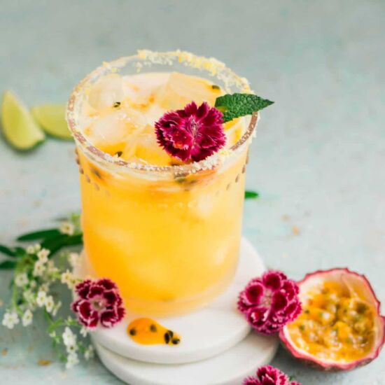 Skinny Passion Fruit Margarita - Recipe photo by A Latin Flair