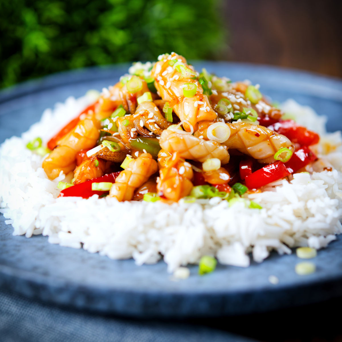 Spicy Squid Stir Fry - Recipe photo by Brian Jones