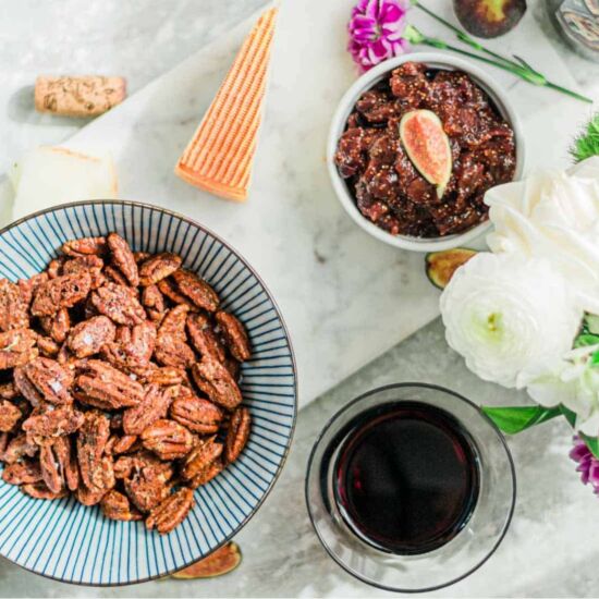 Sweet & Spicy Pecans with Chipotle - Recipe photo by A Latin Flair