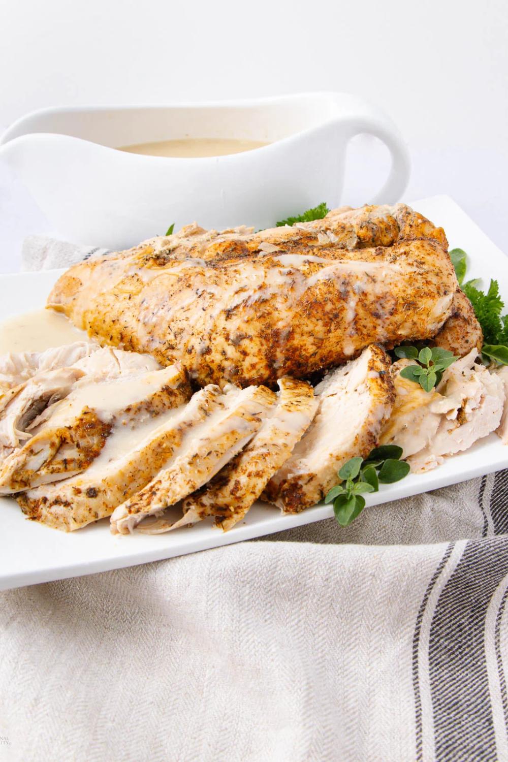 Turkey Breasts with Creamy Gravy - Recipe photo by Intentional Hospitality