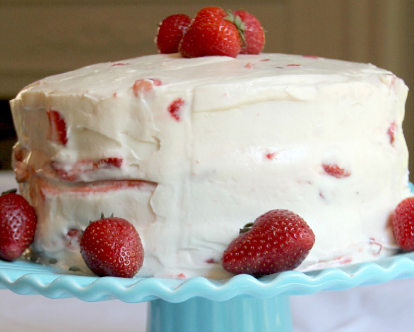 Fresh Strawberry Cake - Recipe photo by southern food and fun