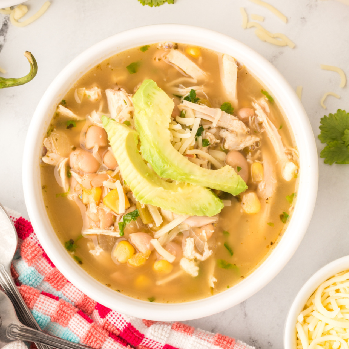 White Chicken Chili - Recipe photo by Love Bakes Good Cakes