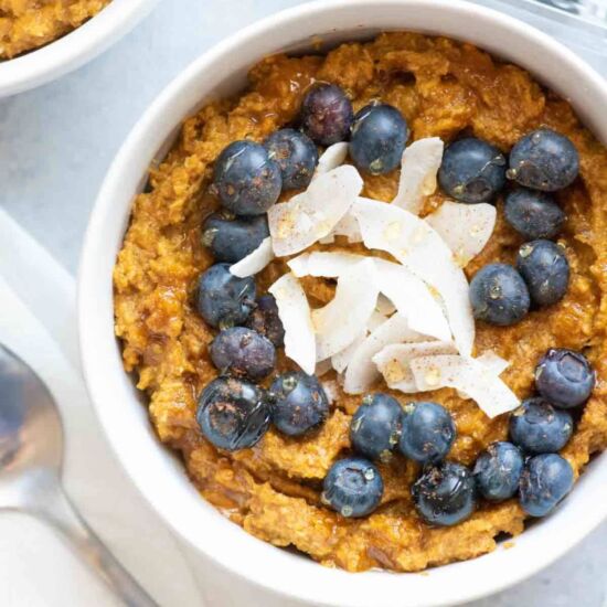 Pumpkin Coconut Porridge - Recipe photo by wholefully