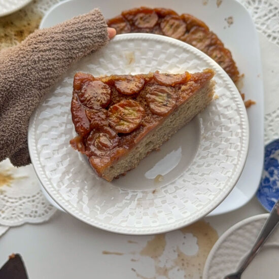 Banana Upside Down Ginger Cake - Recipe photo by amb.w