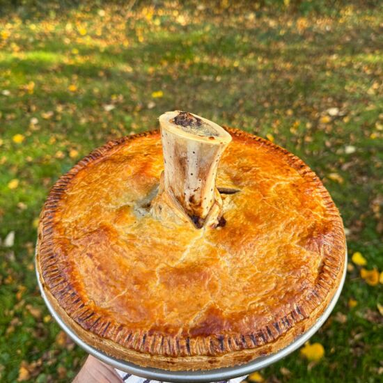 Smoked Short Rib & Guinness Pie - Recipe photo by saltbuttersmoke