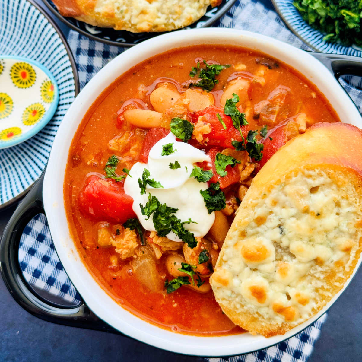 Buffalo Chicken Chili - Recipe photo by Foodtastic Mom