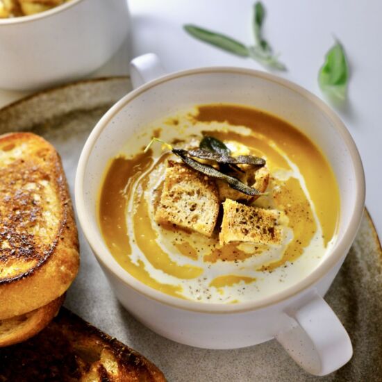 Butternut Squash Soup - Recipe photo by Fresh Cup of Joy