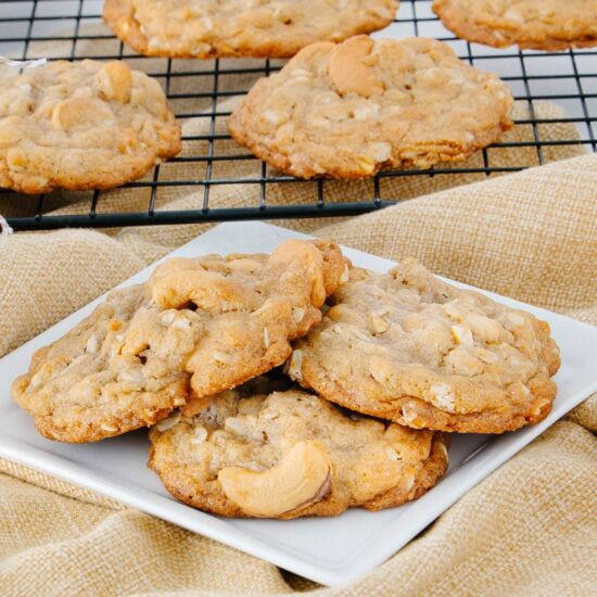 Salty-Sweet Cashew Cookies - Recipe photo by Intentional Hospitality