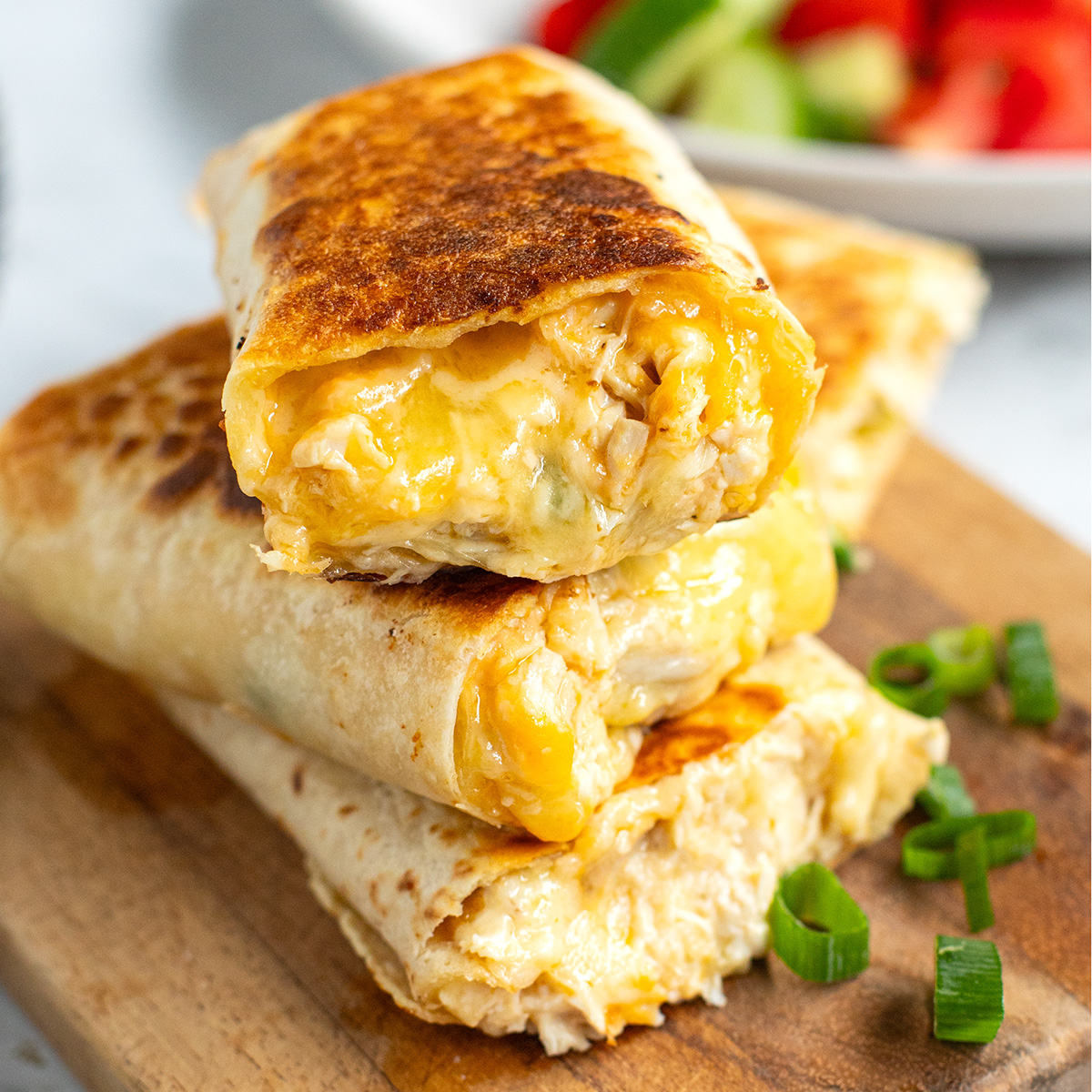 Cheesy Garlic Chicken Wraps - Recipe photo by IrenaMacri
