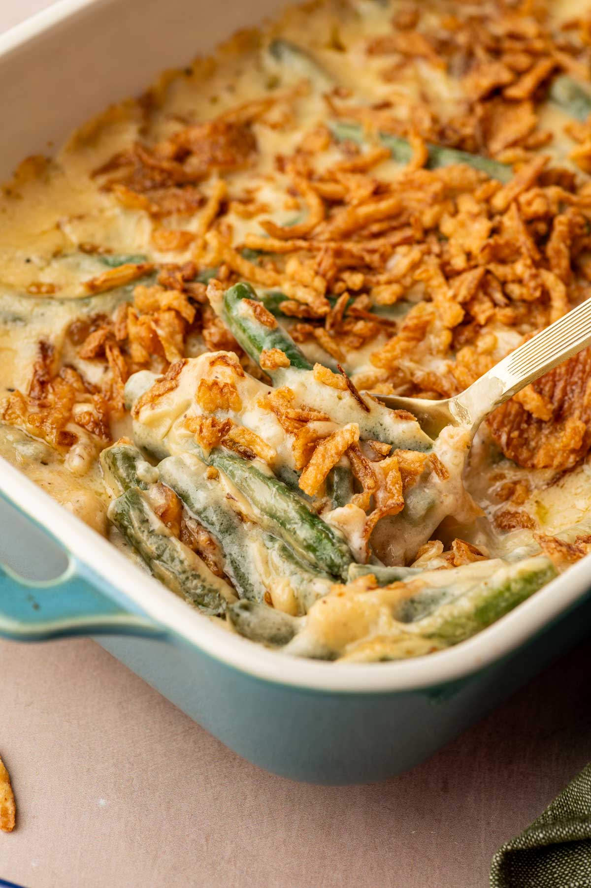 Cheesy Green Bean Casserole - Recipe photo by Abi Thiya