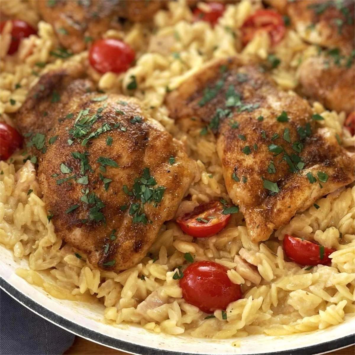 Chicken Orzo Pasta Bake - Recipe photo by chef not required