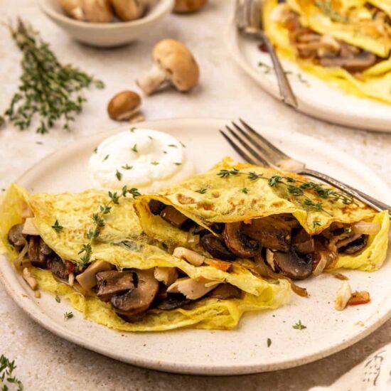 Chicken Mushroom Crepes - Recipe photo by livingchirpy