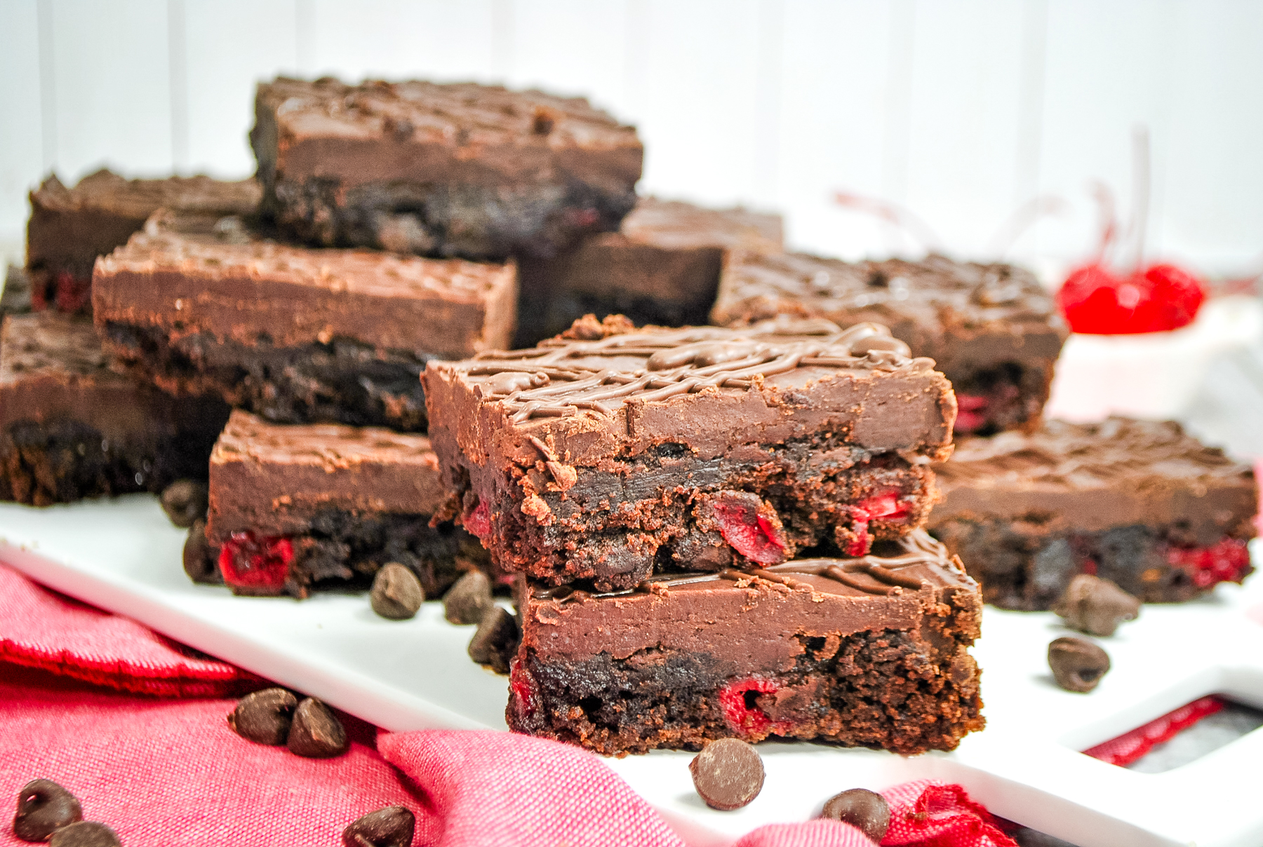 Chocolate Cherry Brownies - Recipe photo by BakingBeauty