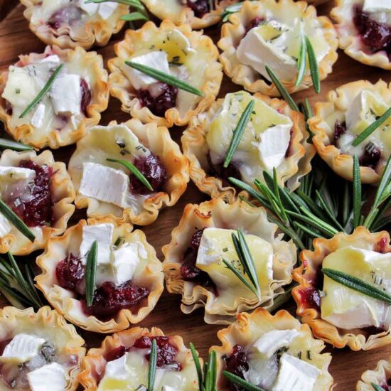 Cranberry Brie Phyllo Cup Appetizer - Recipe photo by homebodyeats