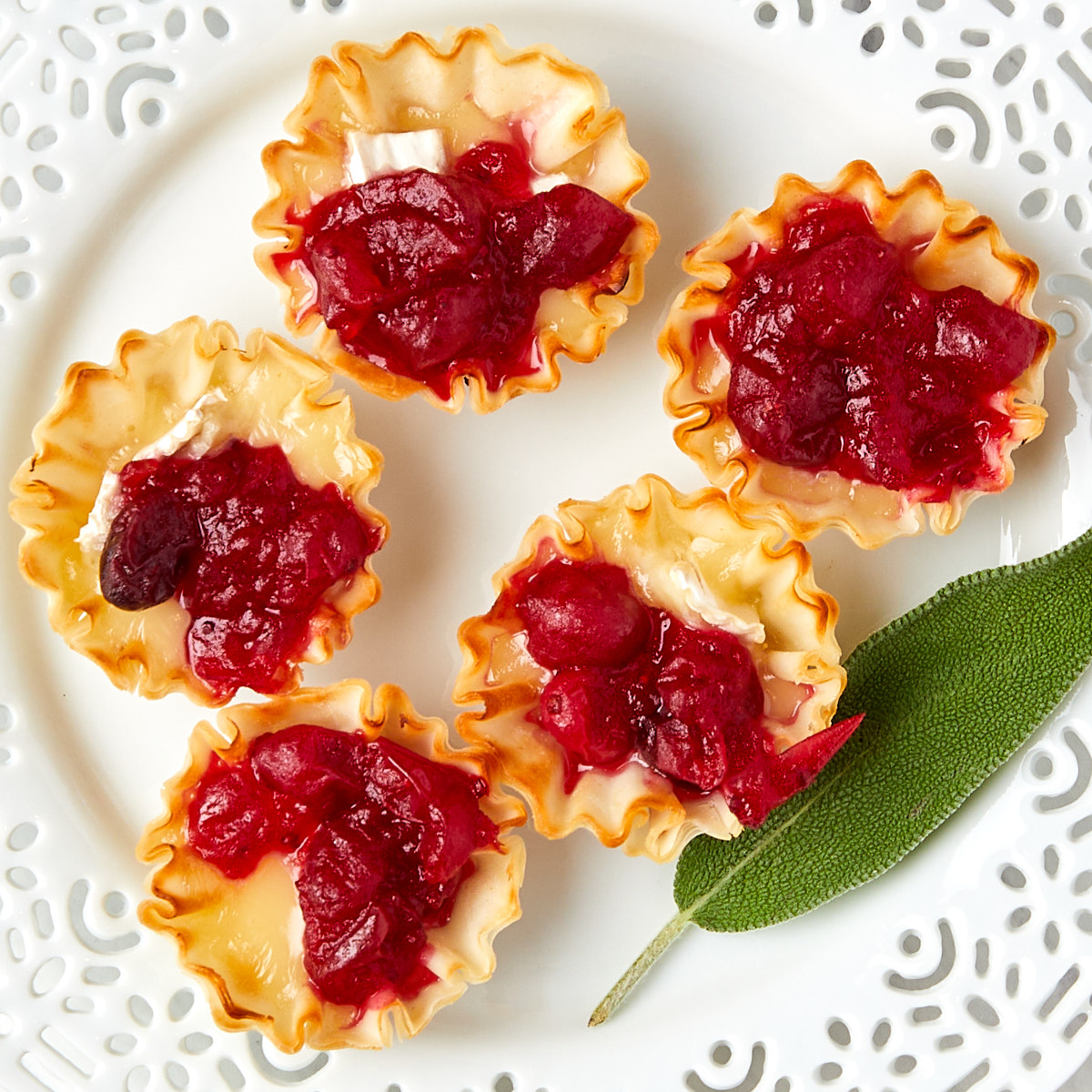 Cranberry Brie Tartlets - Recipe photo by casualepicure