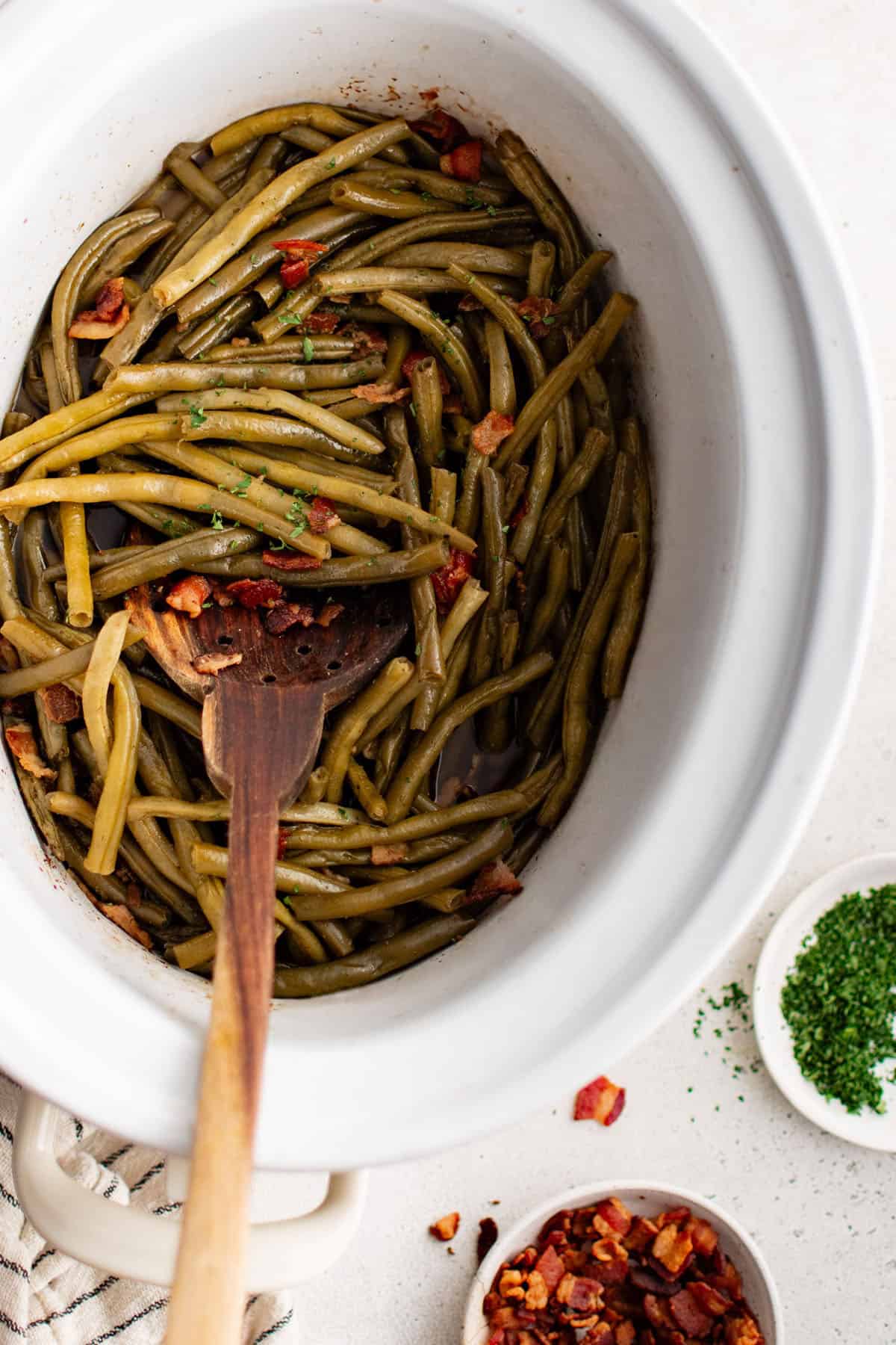 Crockpot Green Beans - Recipe photo by TheSaltyMarshmallow