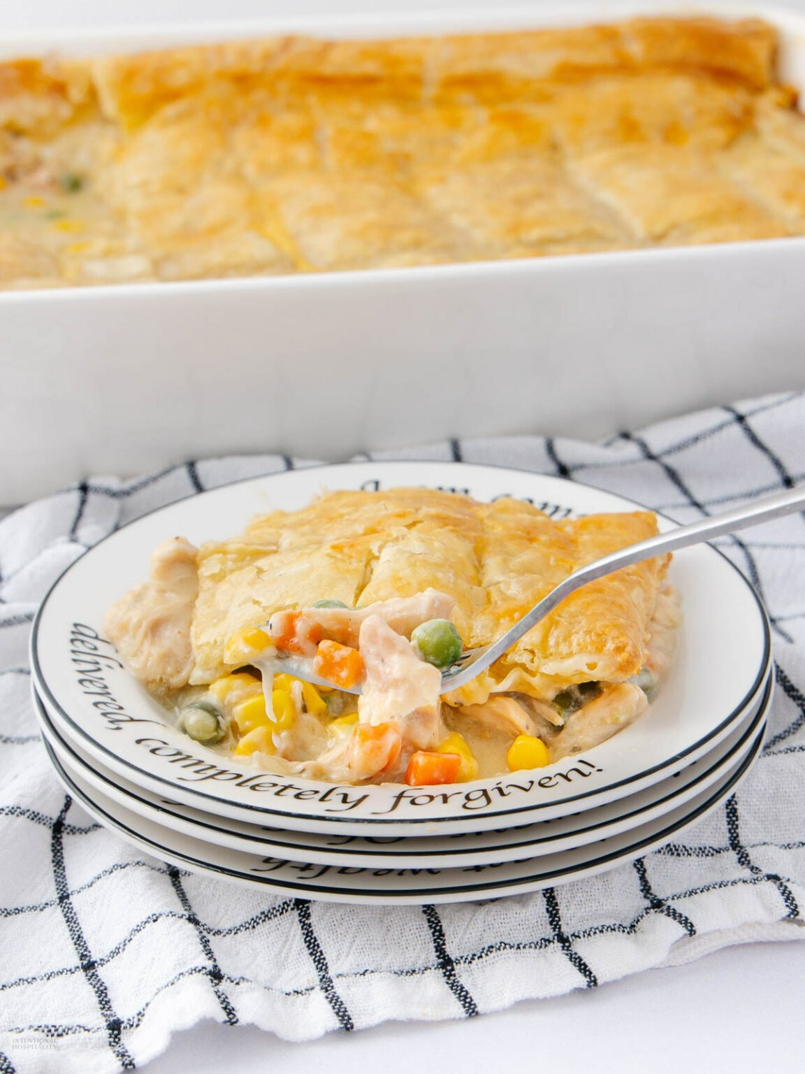Chicken Pot Pie Casserole - Recipe photo by Intentional Hospitality