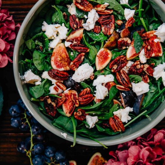 Fig & Goat Cheese Salad - Recipe photo by wellandfull