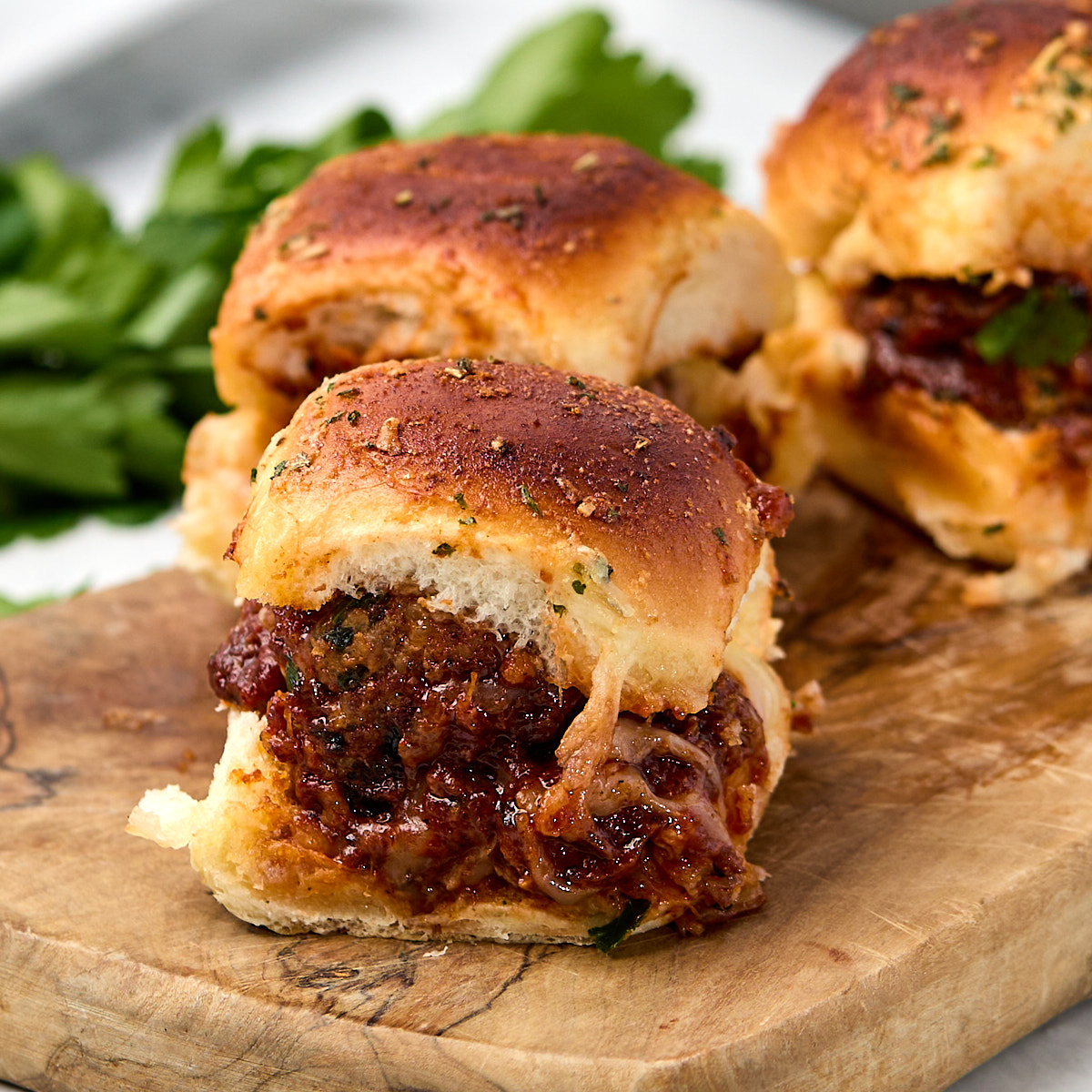 Hawaiian Roll Meatball Sliders - Recipe photo by casualepicure