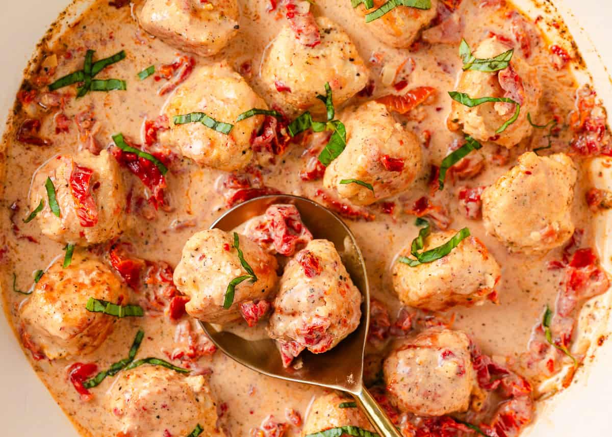 Marry Me Chicken Meatballs - Recipe photo by I Heart Naptime