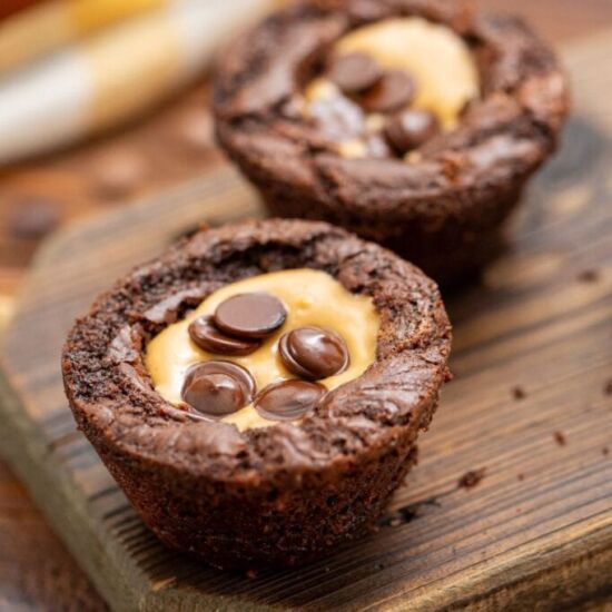 Chocolate PB Brownie Bites - Recipe photo by The Cookin Chicks