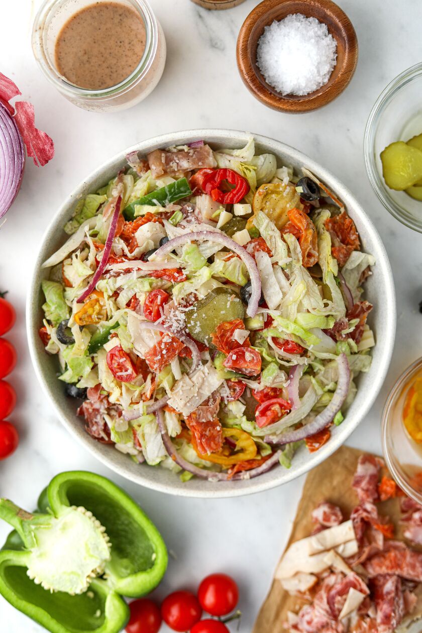 Italian Sub Salad - Recipe photo by dashfordinner