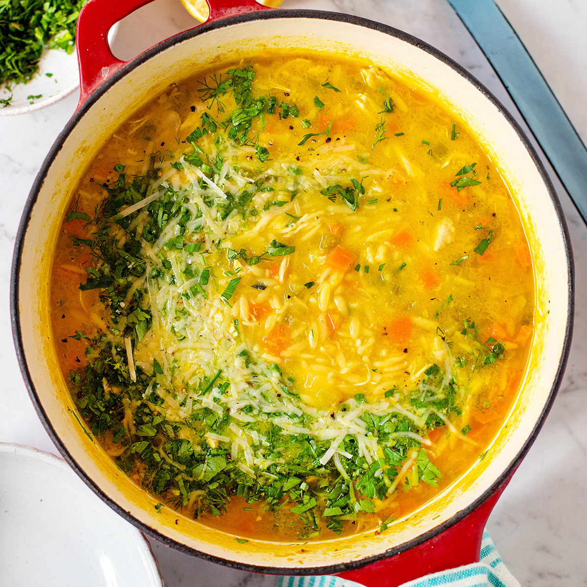 Lemon Chicken Orzo Soup - Recipe photo by IrenaMacri