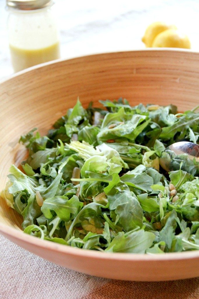 Easy Green Salad with Herbs - Recipe photo by southern food and fun